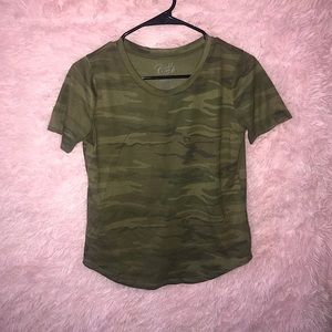 Green camo tshirt